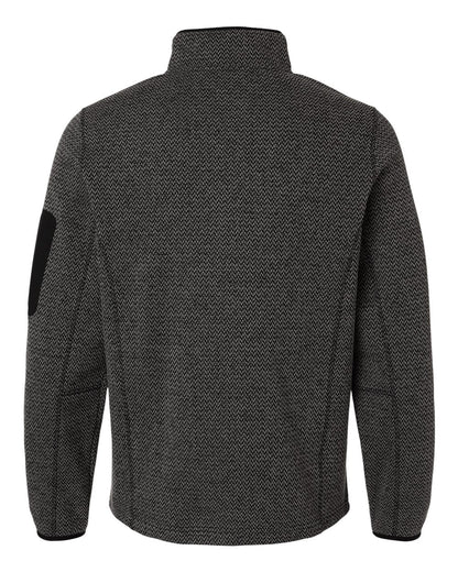 North End Men's Jasper Full-Zip Fleece Jacket NE730 #color_Black/ Grey