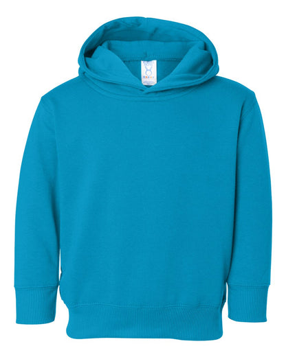 Rabbit Skins Toddler Pullover Fleece Hoodie 3326 #color_Turquoise