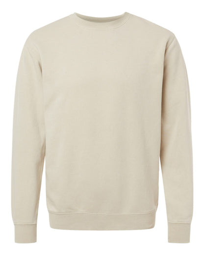 Independent Trading Co. Midweight Pigment-Dyed Crewneck Sweatshirt PRM3500 #color_Pigment Ivory