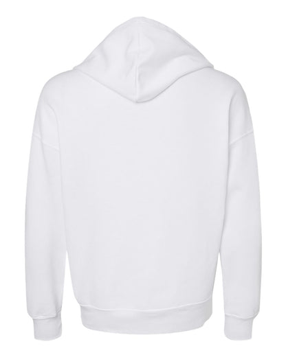 BELLA + CANVAS Sponge Fleece DTM Full-Zip Hoodie 3759 #color_White