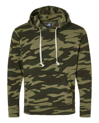 J. America Men's Triblend Fleece Hooded Sweatshirt 8871 #color_Camo Triblend