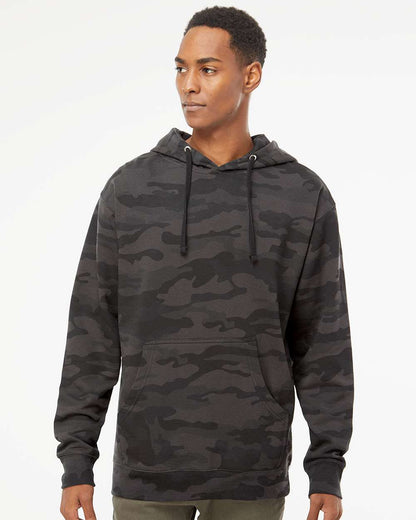 Independent Trading Co. Midweight Hooded Sweatshirt SS4500 #colormdl_Black Camo