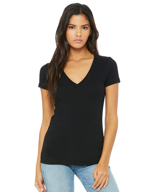 BELLA + CANVAS Women’s Jersey Deep V-Neck Tee 6035