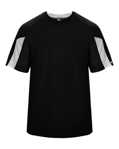 Badger Striker T-Shirt 4176 #color_Black/ White