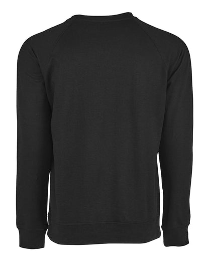 Next Level Unisex Laguna Raglan Crewneck Sweatshirt 9000 #color_Graphite Black