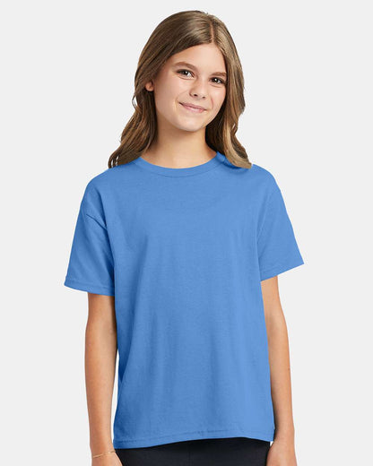Hanes Youth EcoSmart® T-Shirt 5370 #colormdl_Carolina Blue