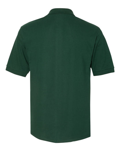 JERZEES Men's 100% Ring-Spun Cotton Piqué Polo 443M #color_Forest Green