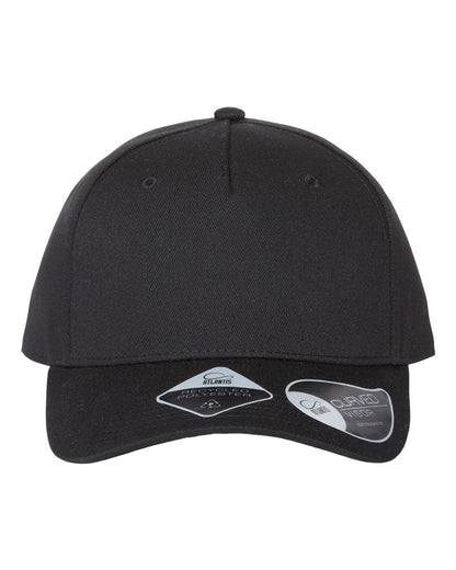 Atlantis Headwear Sustainable Five-Panel Cap FIJI #color_Black