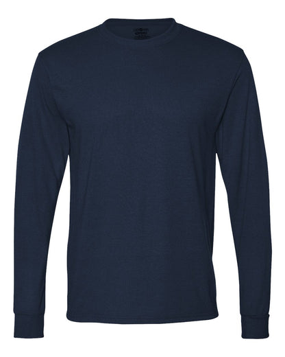 JERZEES Unisex Dri-Power® Performance Long Sleeve T-Shirt 21MLR #color_J. Navy