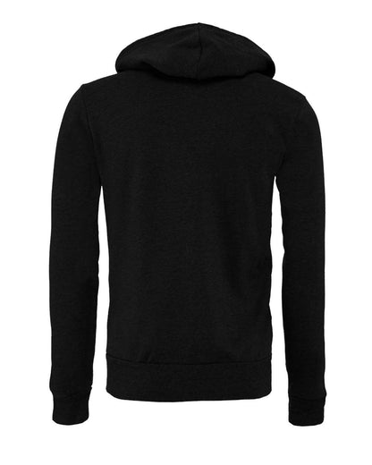 BELLA + CANVAS Sponge Fleece Full-Zip Hoodie 3739 #color_Black Heather