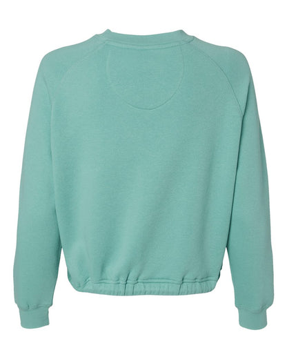 LAT Women's Relaxed 3-End Boxy Fleece Crewneck Sweatshirt 3528 #color_Saltwater
