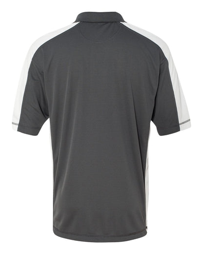 Sierra Pacific Men's Colorblocked Moisture Free Mesh Polo 0465 #color_Steel/ White