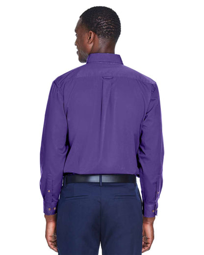 Harriton Men's Easy Blend™ Twill Shirt M500 #colormdl_Team Purple
