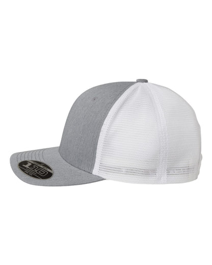 Flexfit 110® Mesh-Back Cap 110M #color_Heather Grey/ White