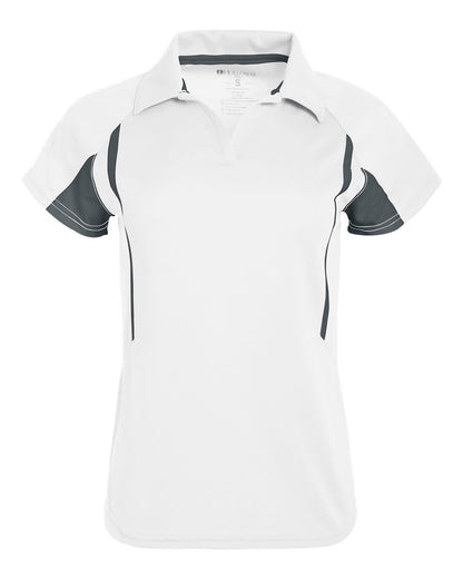 Holloway Women's Two-Tone Avenger Polo 222730 #color_White/ Graphite