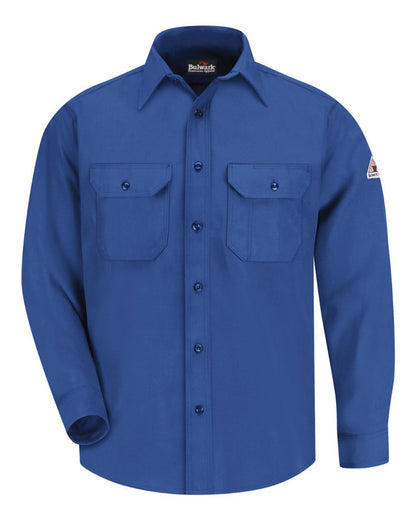 Bulwark Men's Tall Uniform Shirt - Nomex® IIIA SND6T #color_Royal Blue