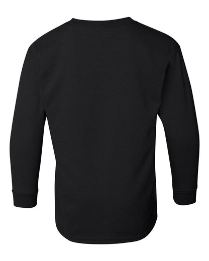 Gildan Youth Heavy Cotton™ Long Sleeve T-Shirt 5400B #color_Black