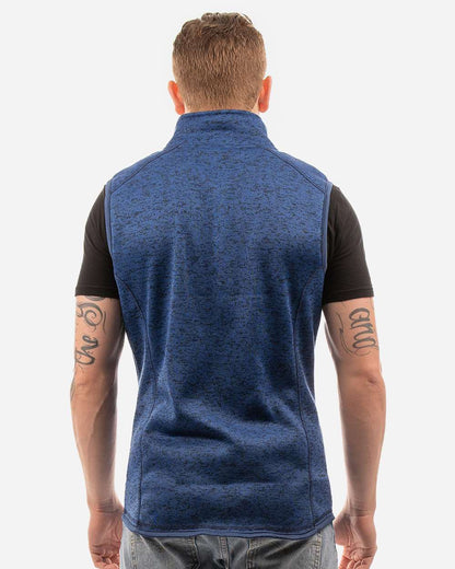 Burnside Men's Sweater Knit Vest 3910 #colormdl_Heather Navy