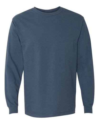 Comfort Colors Unisex Garment-Dyed Heavyweight Long Sleeve T-Shirt 6014 #color_Midnight