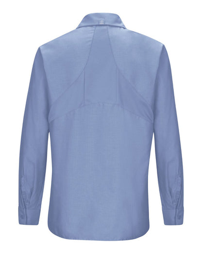 Red Kap Women's Long Sleeve Mimix Work Shirt SX11 #color_Light Blue