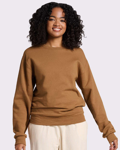 JERZEES Unisex NuBlend® Crewneck Sweatshirt 562MR #colormdl_Golden Pecan