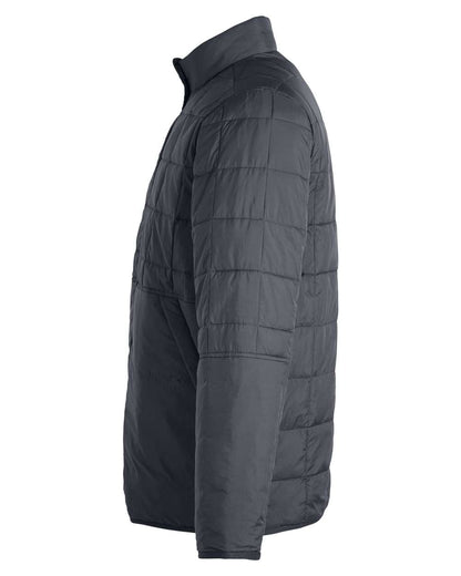 North End Unisex Aura Fleece-Lined Jacket NE721 #color_Carbon