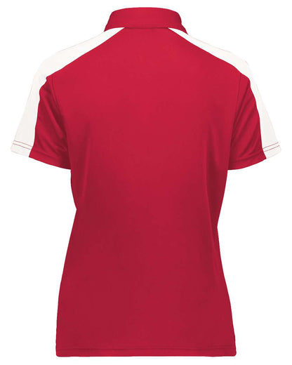 Augusta Sportswear Women's Two-Tone Vital Polo 5029 #color_Scarlet/ White