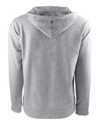 Next Level Unisex Laguna Full-Zip Hoodie Sweatshirt 9601 #color_Heather Grey/ Heather Grey
