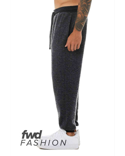 BELLA + CANVAS FWD Fashion Sueded Fleece Jogger 3327 #color_Black Heather