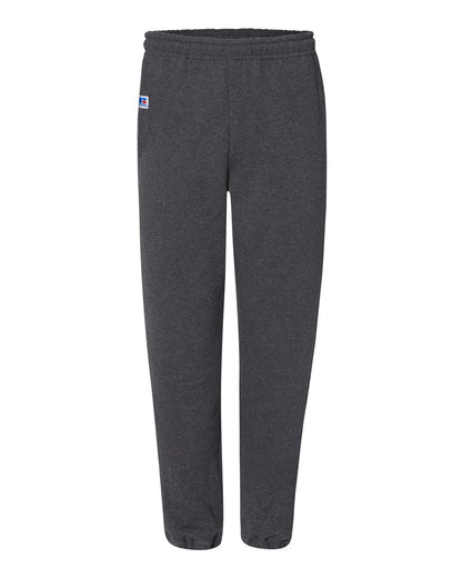 Russell Athletic Unisex Dri Power® Closed Bottom Sweatpants with Pockets 029HBM #color_Black Heather