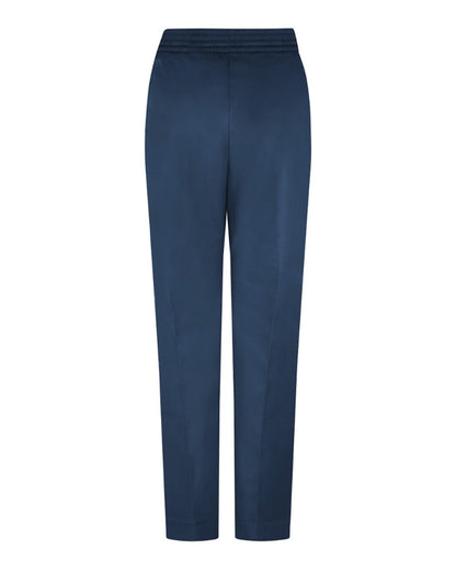 Red Kap Women's Half-Elastic Work Pants PT59 #color_Navy - Unhemmed