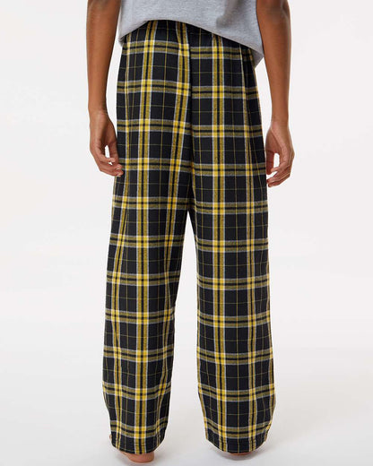 Boxercraft Youth Flannel Pants BY6624 #colormdl_Black/ Gold