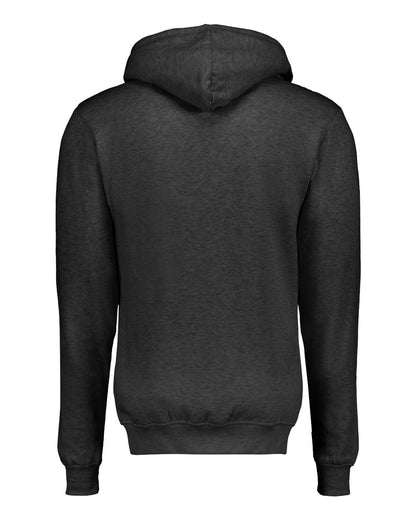 MV Sport Unisex Retro Heather Full-Zip Hooded Sweatshirt 2349 #color_Charcoal Heather