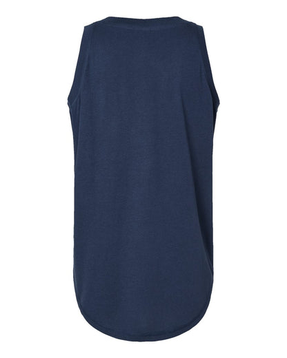 LAT Women's Relaxed Fine Jersey Tank 3592 #color_Denim