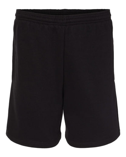 Badger Athletic Fleece Shorts 1207 #color_Black