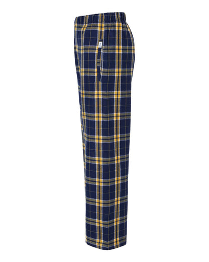 Boxercraft Youth Flannel Pants BY6624 #color_Navy/ Gold