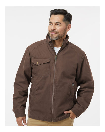 DRI DUCK Endeavor Canyon Cloth™ Canvas Jacket with Sherpa Lining 5037 #colormdl_Tobacco