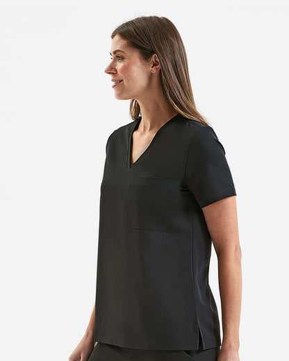 Onna Women's Limitless V-Neck Stretch Scrub Top NN300 #colormdl_Black