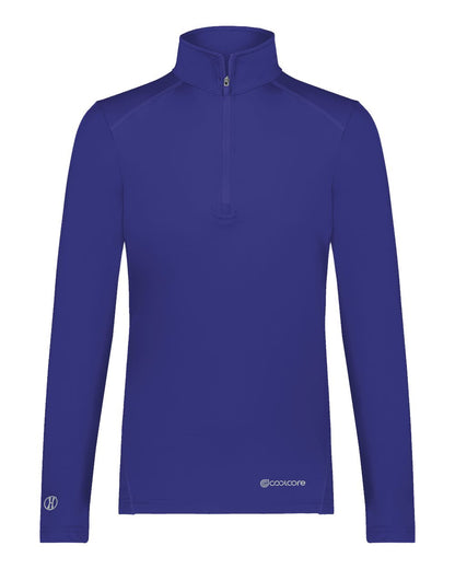 Holloway Women's CoolCore® Quarter-Zip Pullover 222340 #color_Purple