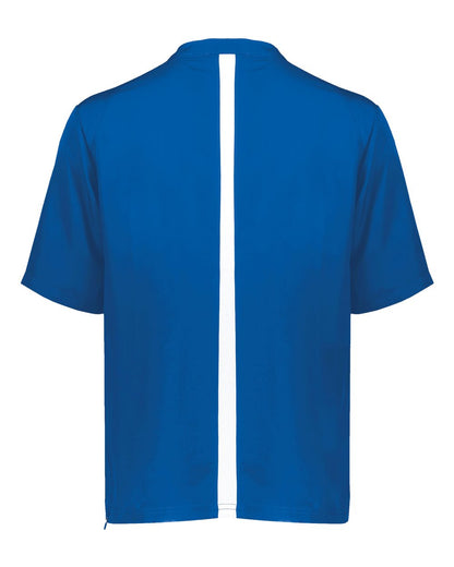 Holloway Men's Clubhouse Short Sleeve Quarter-Zip Pullover 229581 #color_Royal/ White