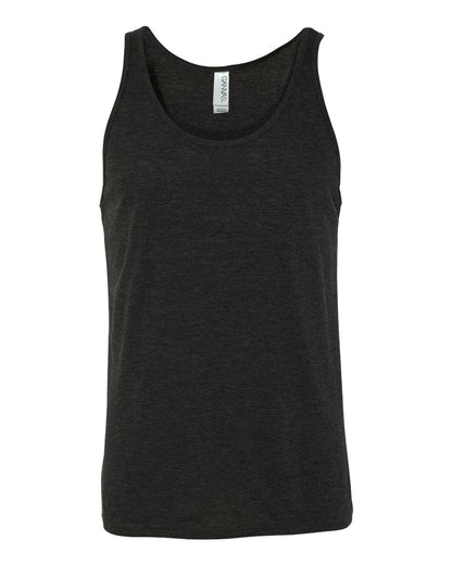 BELLA + CANVAS Triblend Tank 3484 #color_Charcoal Black Triblend