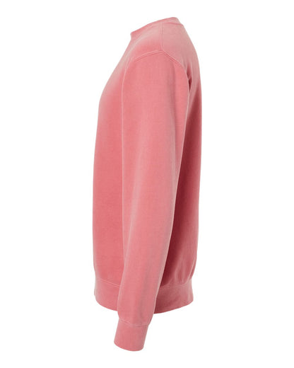Independent Trading Co. Unisex Midweight Pigment-Dyed Crewneck Sweatshirt PRM3500 #color_Pigment Pink