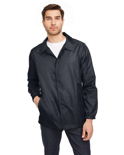 Team 365 Unisex Zone Protect Coaches Jacket TT75 #colormdl_Black