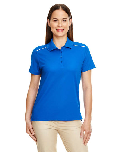 CORE365 Women's Radiant Performance Piqué Polo with Reflective Piping 78181R #colormdl_True Royal