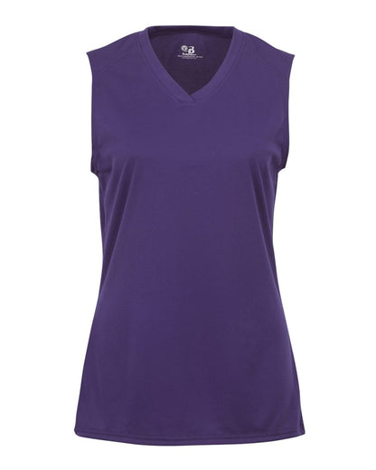 Badger Women's B-Core Sleeveless T-Shirt 4163 #color_Purple