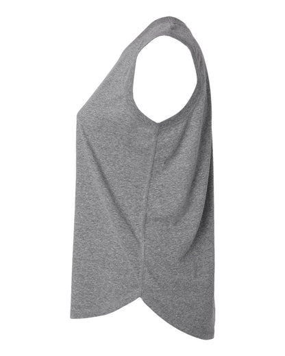 LAT Women's Curvy Relaxed Fine Jersey Tank 3892 #color_Granite Heather