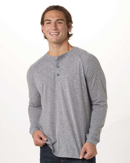 Boxercraft Henley Long Sleeve T-Shirt BM3101 #colormdl_Oxford Heather