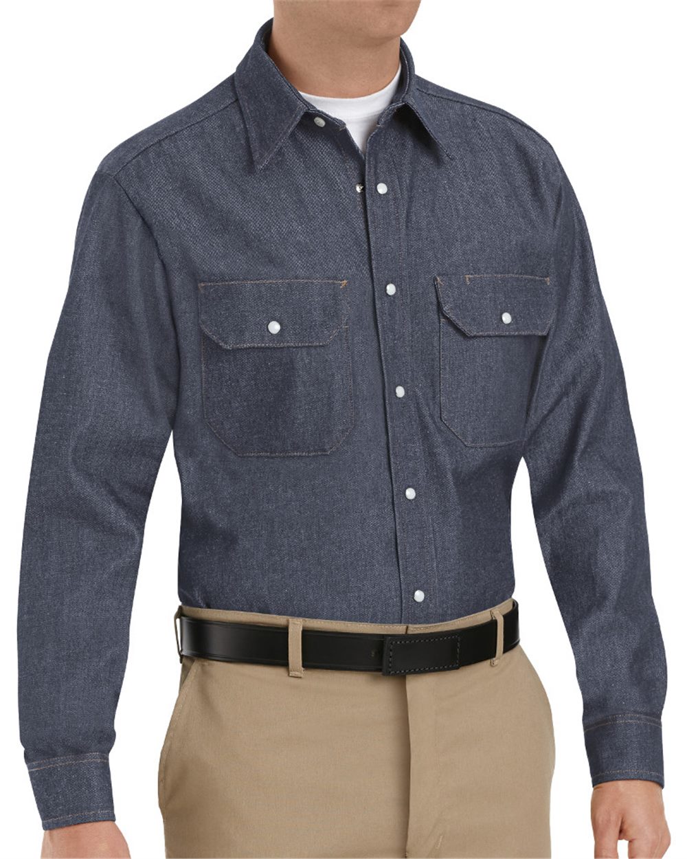 Red Kap Men's Deluxe Denim Long Sleeve Shirt SD78