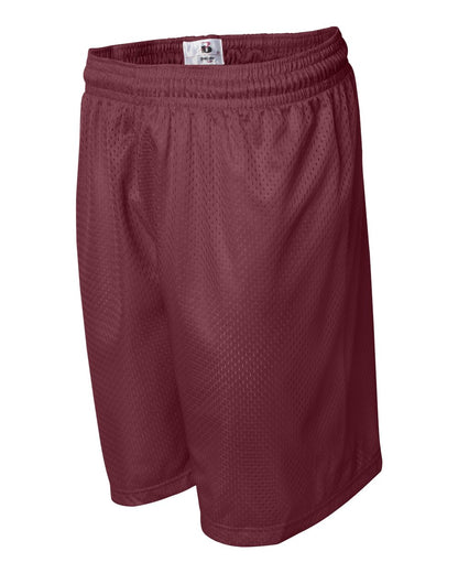 Badger Pro Mesh 7" Shorts 7207 #color_Cardinal