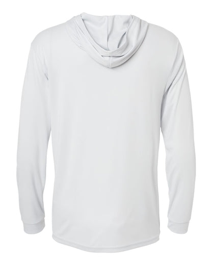 Paragon Unisex Bahama Performance Hooded Long Sleeve T-Shirt 220 #color_Aluminum